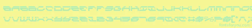 TaskforceLaserCondensed Font – Green Fonts on Yellow Background