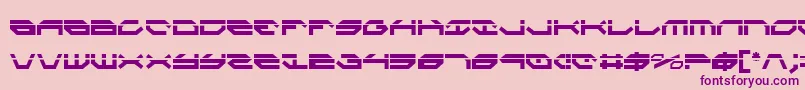 TaskforceLaserCondensed Font – Purple Fonts on Pink Background