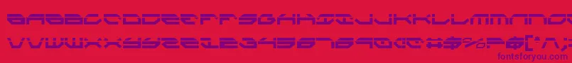 TaskforceLaserCondensed Font – Purple Fonts on Red Background