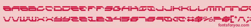 TaskforceLaserCondensed Font – Red Fonts on Pink Background