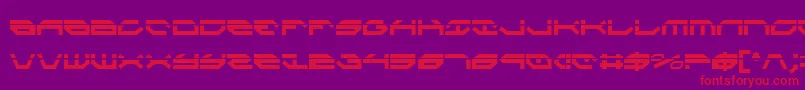 TaskforceLaserCondensed Font – Red Fonts on Purple Background