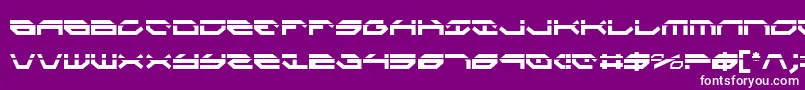 TaskforceLaserCondensed Font – White Fonts on Purple Background