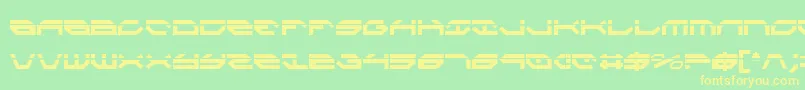 TaskforceLaserCondensed Font – Yellow Fonts on Green Background