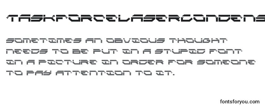 TaskforceLaserCondensed Font