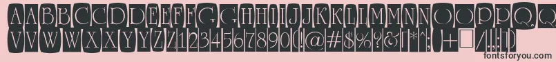 ARomanusttlcmd2cb Font – Black Fonts on Pink Background