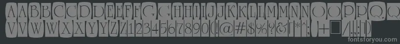 ARomanusttlcmd2cb Font – Gray Fonts on Black Background