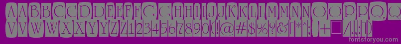 ARomanusttlcmd2cb Font – Gray Fonts on Purple Background