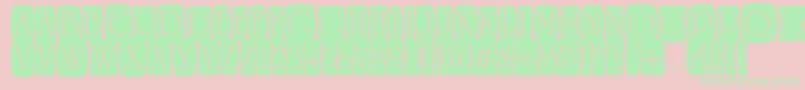 ARomanusttlcmd2cb Font – Green Fonts on Pink Background