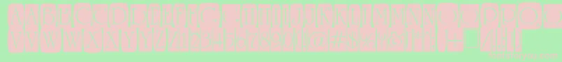 ARomanusttlcmd2cb Font – Pink Fonts on Green Background