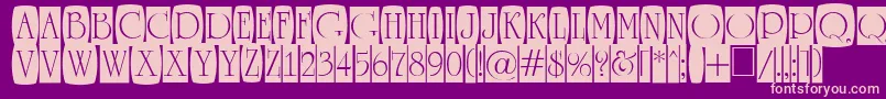 ARomanusttlcmd2cb Font – Pink Fonts on Purple Background