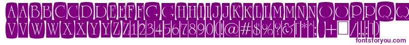 フォントARomanusttlcmd2cb – 紫色のフォント