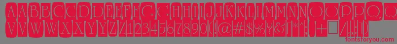 ARomanusttlcmd2cb Font – Red Fonts on Gray Background