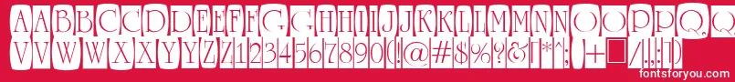 ARomanusttlcmd2cb Font – White Fonts on Red Background