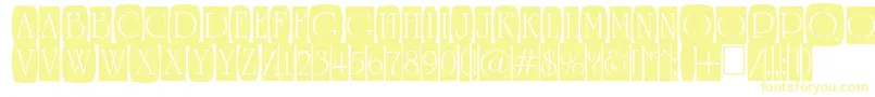 Czcionka ARomanusttlcmd2cb – żółte czcionki