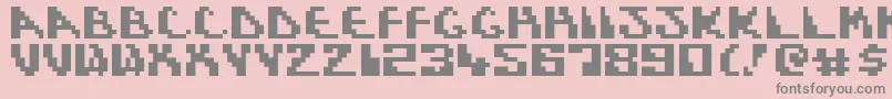 Шрифт DynamicRecompilation – серые шрифты на розовом фоне