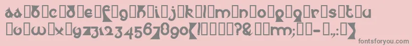 Psycet Font – Gray Fonts on Pink Background