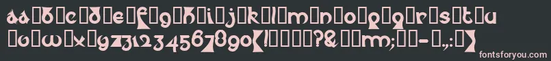 Psycet Font – Pink Fonts on Black Background