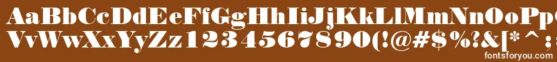 Шрифт Normandn – белые шрифты на коричневом фоне