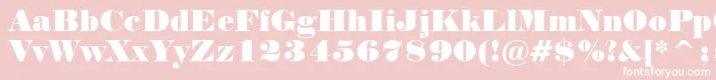 Normandn Font – White Fonts on Pink Background