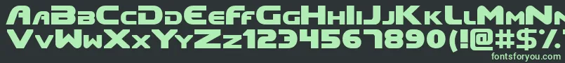 Doom Font – Green Fonts on Black Background