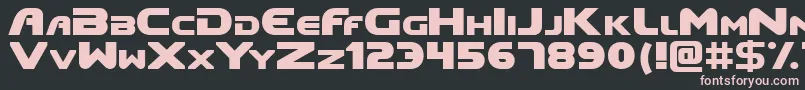 Doom Font – Pink Fonts on Black Background