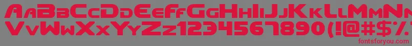 Doom Font – Red Fonts on Gray Background