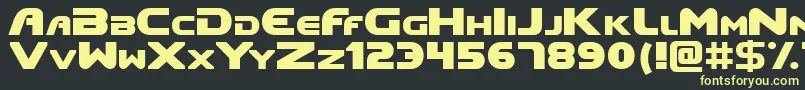 Doom Font – Yellow Fonts on Black Background