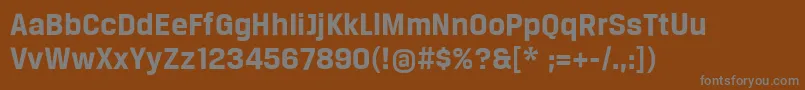 Шрифт BreuertextBold – серые шрифты на коричневом фоне