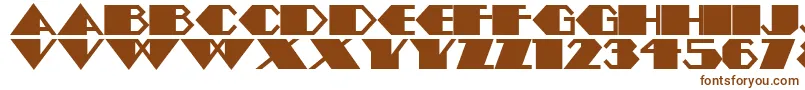 Шрифт Amstelheavynf – коричневые шрифты на белом фоне