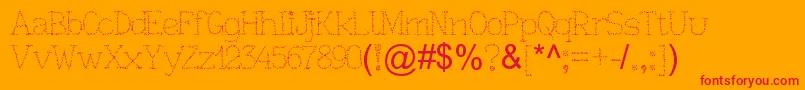 KaplionixxazFull Font – Red Fonts on Orange Background