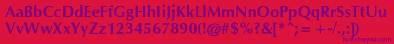 CgOmegaРџРѕР»СѓР¶РёСЂРЅС‹Р№ Font – Purple Fonts on Red Background