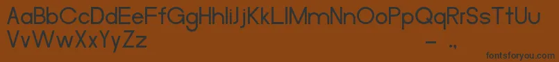 MerulaRegular Font – Black Fonts on Brown Background