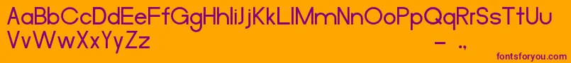 MerulaRegular Font – Purple Fonts on Orange Background