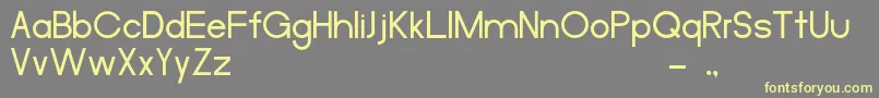 MerulaRegular Font – Yellow Fonts on Gray Background