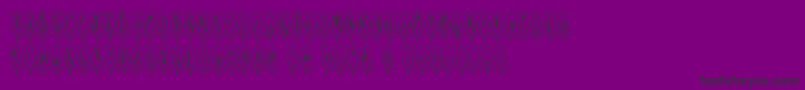 fuente Terylene – Fuentes Negras Sobre Fondo Morado