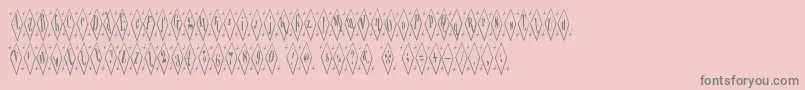 Terylene Font – Gray Fonts on Pink Background