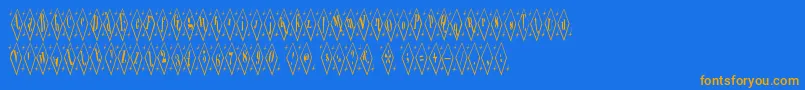 Terylene Font – Orange Fonts on Blue Background