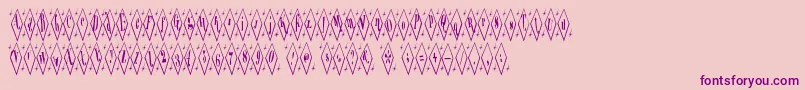 Terylene Font – Purple Fonts on Pink Background