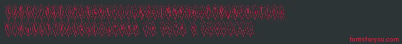 Terylene Font – Red Fonts on Black Background