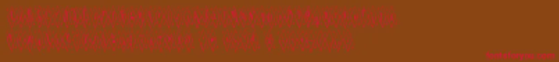 Terylene Font – Red Fonts on Brown Background