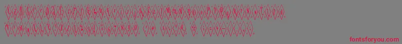 Terylene Font – Red Fonts on Gray Background