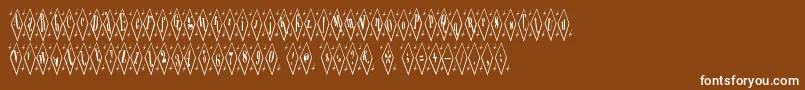 Terylene Font – White Fonts on Brown Background