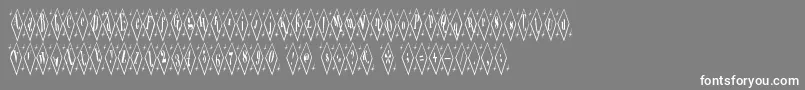 Terylene-Schriftart – Weiße Schriften auf grauem Hintergrund