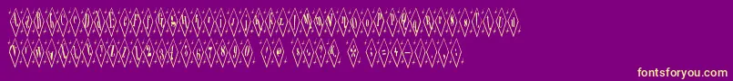 Terylene Font – Yellow Fonts on Purple Background