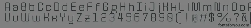 フォントQuotaRegularext. – 黒い文字の灰色の背景