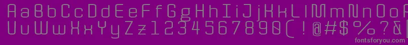 fuente QuotaRegularext. – Fuentes Grises Sobre Fondo Morado
