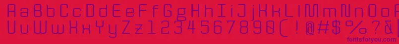 Шрифт QuotaRegularext. – фиолетовые шрифты на красном фоне
