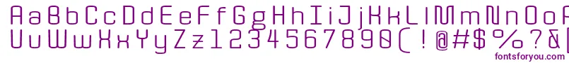 QuotaRegularext. Font – Purple Fonts on White Background
