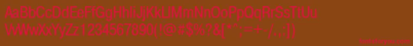 Prg57C Font – Red Fonts on Brown Background