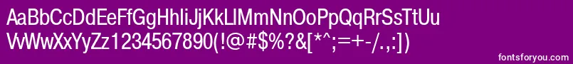 Prg57C Font – White Fonts on Purple Background